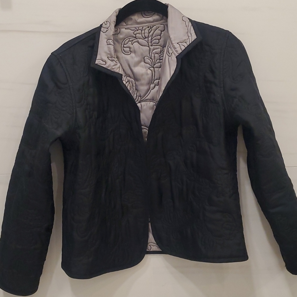 Silver And Black Reversible Jacket - image 2